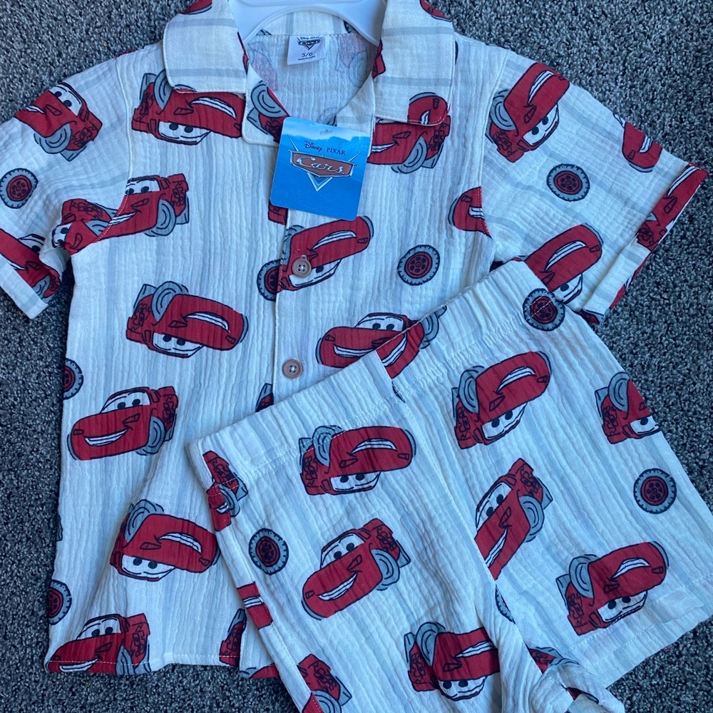 Disney Cars Shirt & Shorts Set 5/6T